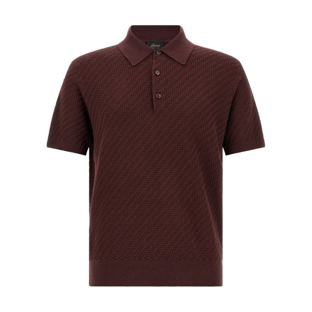 Brioni Purple Cotton Polo Men's Shirt